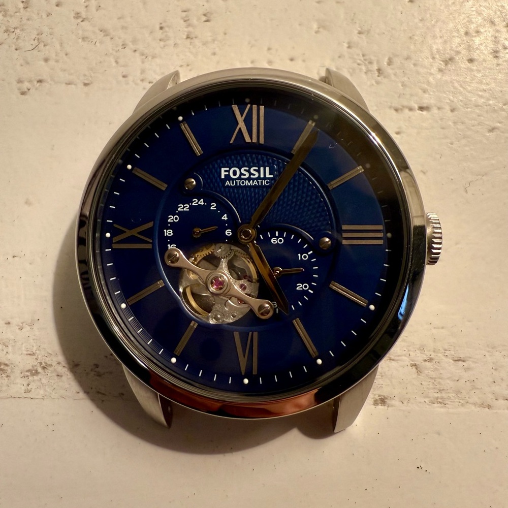 Fossil Townsman Automatic Brown Leather Watch - Picture 5 of 7